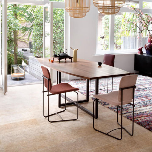 Moderner Esstisch - ROGER T48W - GHYCZY - Eiche / Nussbaum / Massivholz