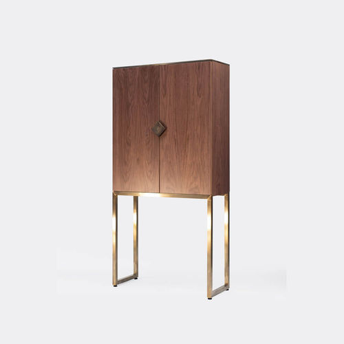 Moderner Barschrank - BRIGITTE C03 - GHYCZY - Nussbaum / Eiche / Kirschbaum