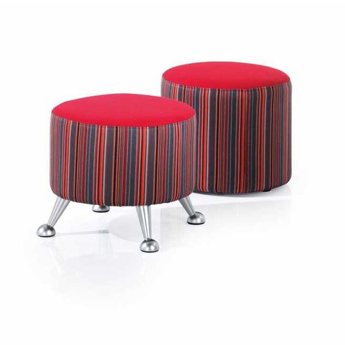 Moderner Hocker - by Ocee Design - Four Design - Stoff / Polster / rot