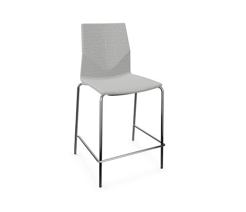 Moderner Barstuhl - FOURCAST&reg;2 COUNTER/ HIGH FOUR - Four Design - für den Innenraum / Stoff / Stahl