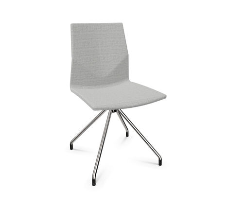 Moderner Besucherstuhl - FOURCAST&reg;2 ONE - Four Design - für den Innenraum / Holz / Stahl