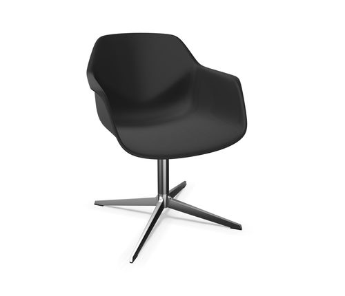 Moderner Sessel - FOURME&reg;LOUNGE - Four Design - Aluminium / Bio-Komposit / grau