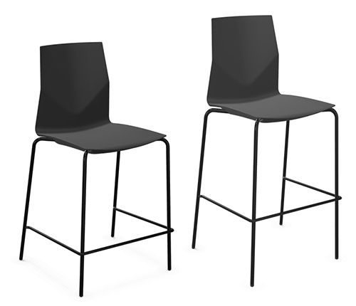 Moderner Barstuhl - FOURCAST&reg;2 COUNTER/HIGH FOUR ECO - Four Design - für den Innenraum / Stahl / Polypropylen