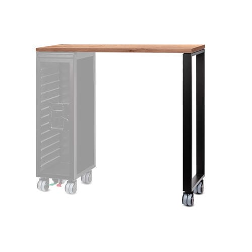 Moderner Stehtisch - HIGHTABLE_BY JANUA_ NATURAL - bordbar design GmbH - Eiche / Gestell aus anodisiertem Aluminium / rechteckig