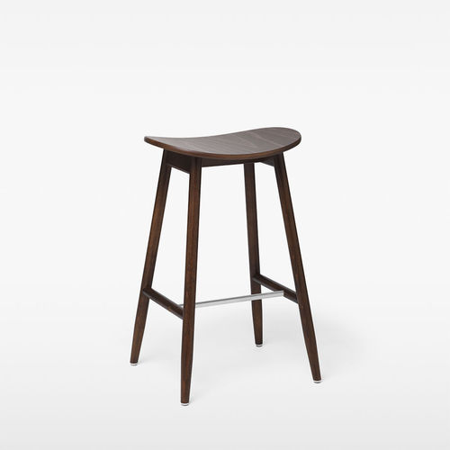 Moderner Barhocker - ICHA  - Massproductions - Eiche / Buche / Polster