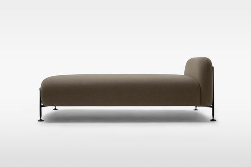 Moderne Tagesliege - MEGA - Massproductions - Stoff / Gestell aus Stahl / Gestell aus HPL