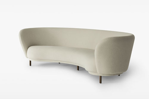 Halbrundes Sofa - DANDY - Massproductions - modern / Stoff / beige