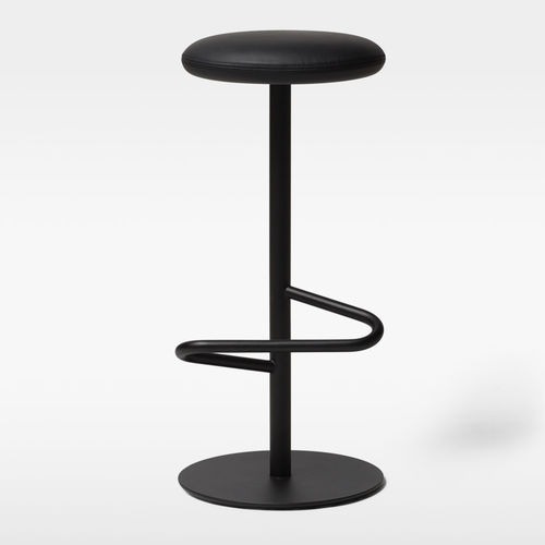 Moderner Barhocker - ODETTE - Massproductions - Gestell aus pulverbeschichtetem Stahl / Polster / für Restaurants