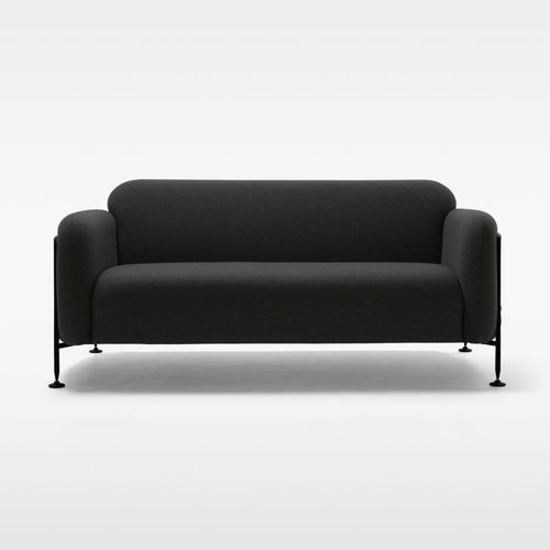 Modernes Sofa - MEGA - Massproductions - Stoff / grau / weiß