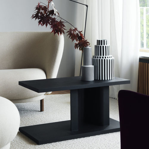 Moderner Beistelltisch - BIT - Massproductions - Eiche / Massivholz / rechteckig