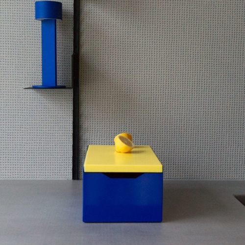 Aufbewahrungsbox / pulverbeschichteter Stahl - SOLIBOX  - MYKILOS - Polyethylen / mit Deckel