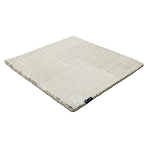 Moderner Teppich - MELTING LINES - Kymo - Streifenmuster / aus pflanzlicher Seide / quadratisch