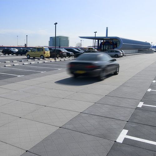 Betonplattenbelag - PARDAK® 110 - Zoontjens - für Parkplätze / texturiert / befahrbar