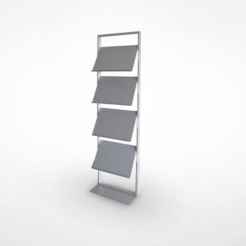 Freistehender Prospektständer - W-11* 185 - Adeco - anodisiertes Aluminium / pulverbeschichteter Stahl / für Gewerbegebrauch