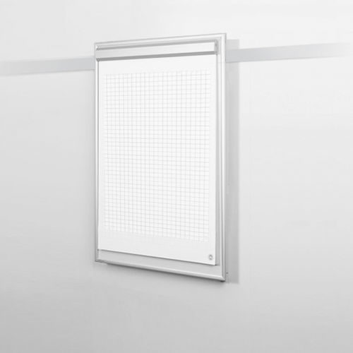 Schreibtisch-Tafel - S-231 100 - Adeco - Flipchart / wandmontiert / für professionellen Einsatz