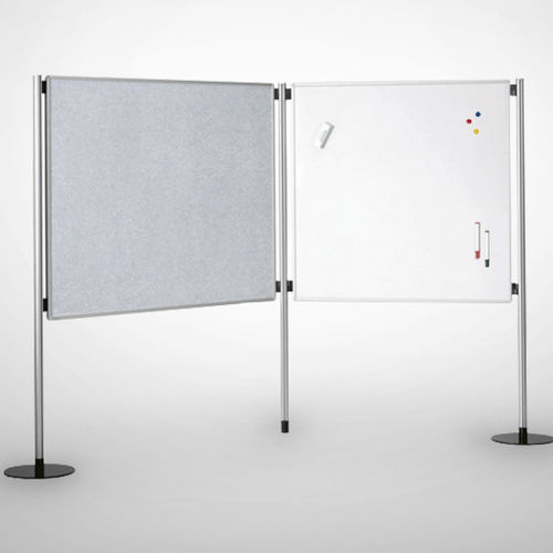 Magnettafel - O-294 220 - Adeco - weiß / bodenstehend / für professionellen Einsatz