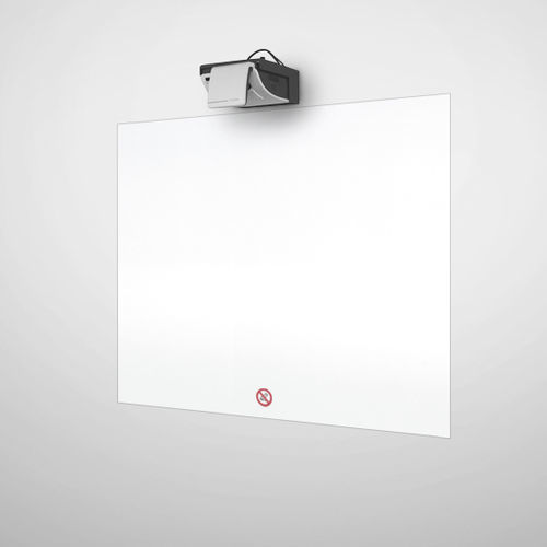 Wandmontierte Projektionswand - Adeco - muti-Format