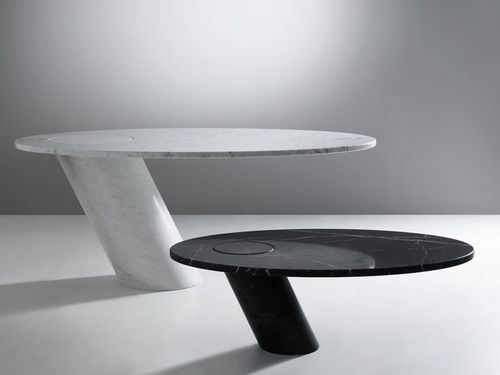 Designtisch / originell - MANGIAROTTI : ECCENTRICO - Agapecasa - Marmor / rund