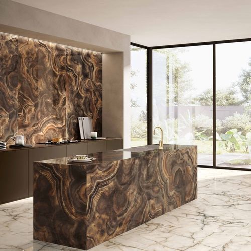 Feinsteinzeugfliesen - GEMSTONE - Versace Ceramics - matt / Hochglanz / für den Innenraum