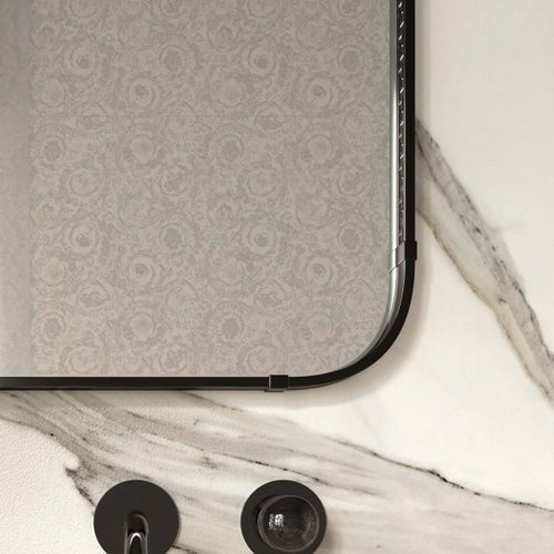 Wandmontierter Spiegel für Badezimmer - 0013790 - Versace Ceramics - für Gewerbegebrauch / modern / oval
