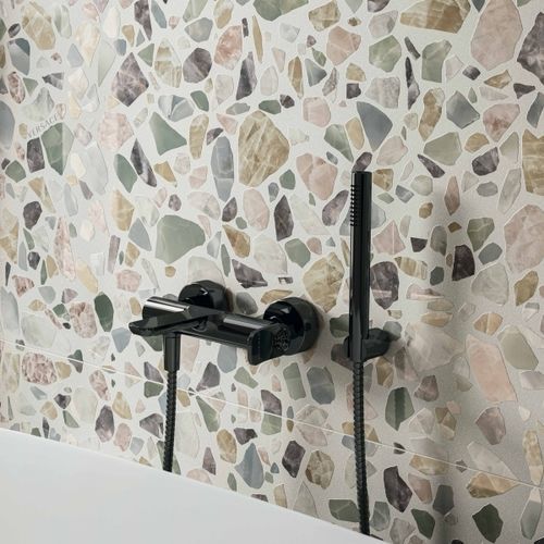 Zweigriffmischer für Dusche - 0013162 - Versace Ceramics - wandmontiert / Metall / für Badezimmer