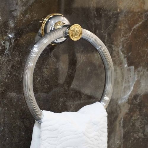 Ring-Handtuchhalter - G6810046 - Versace Ceramics - wandmontiert / Metall / Kunststoff
