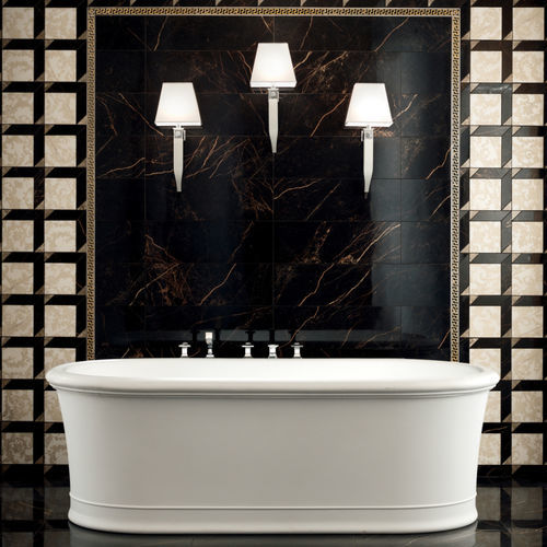 Feinsteinzeugfliesen - MARBLE - Versace Ceramics - poliert / Hochglanz / für den Innenraum