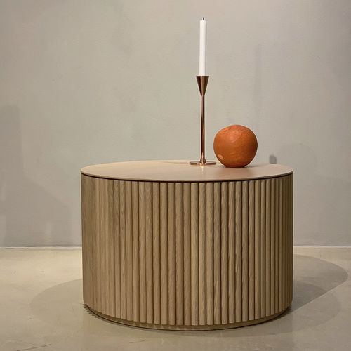 Moderner Couchtisch - PALAIS BOURBON - Asplund - Holzfurnier / Laminat / Gestell aus Eiche