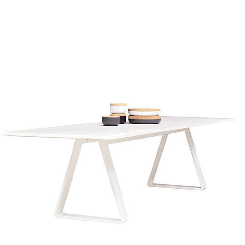 Moderner Tisch - BERMUDA - Asplund - Laminat / Gestell aus Metall / rechteckig