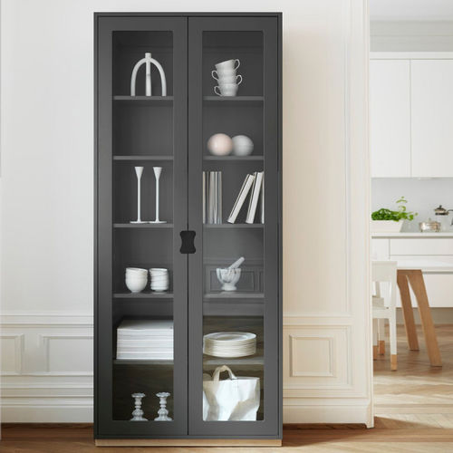 Moderner Geschirrschrank - SNOW F - Asplund - Eiche / Massivholz / lackiertes MDF