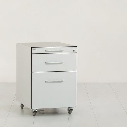 Metall-Schreibtischcontainer - UNI 425 - Atelier Alinea - Kunststoff / mit 4 Schubladen / auf Rollen
