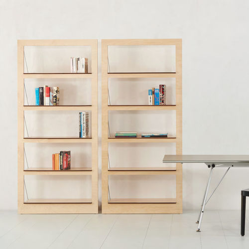 Wandmontiertes Regal - WANDREGAL - Atelier Alinea - modern / Birke / Stahl