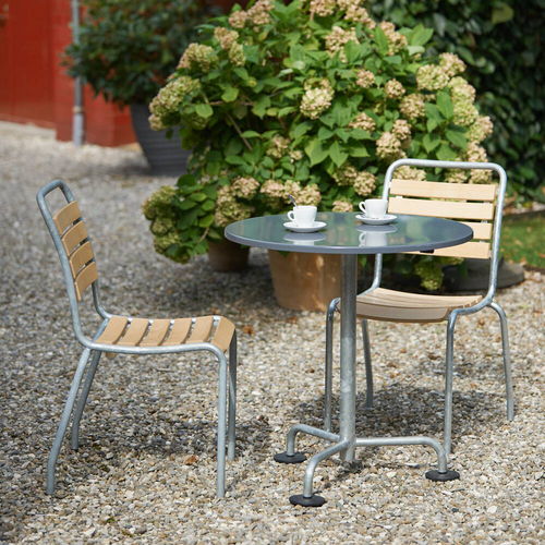 Moderner Gartenstuhl - Atelier Alinea - für Außenbereich / Esche / Kunststoff