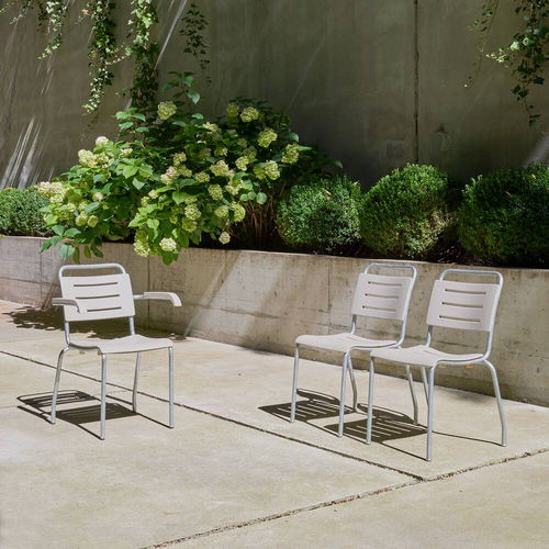 Moderner Stuhl - POLY - Atelier Alinea - für Außenbereich / Aluminium / galvanisiertem Stahl