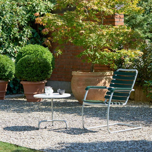 Moderner Sessel - Atelier Alinea - Esche / galvanisiertem Stahl / grau