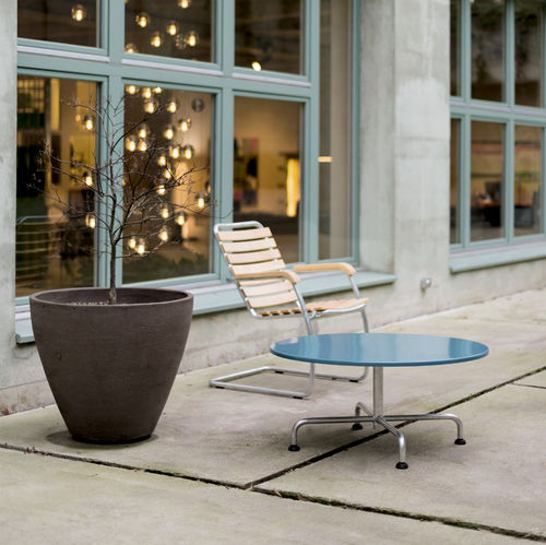 Moderner Couchtisch - Atelier Alinea - Stahlblech / Gestell aus galvanisiertem Stahl / rund