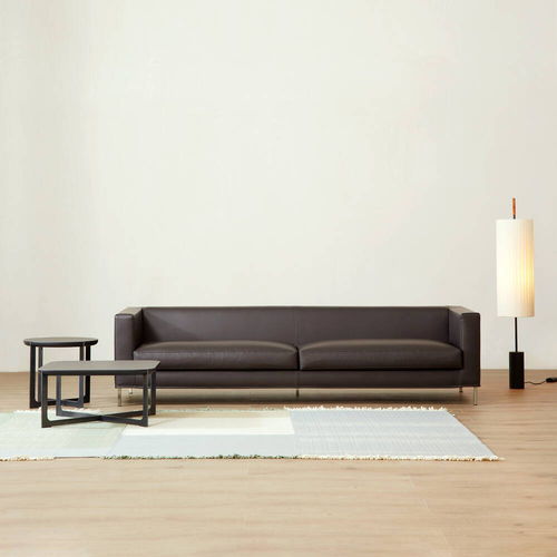 Modernes Sofa - LIZARD - Atelier Alinea - Stoff / Leder / braun