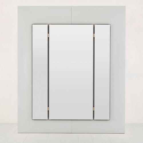 Wandmontierter Spiegel - WELTI - Atelier Alinea - modern / rechteckig / Stahl