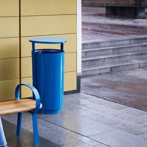 Aluminium-Abfallbehälter - FOLK  - Vestre - für Außenbereich / für öffentliche Bereiche / für städtische Bereiche