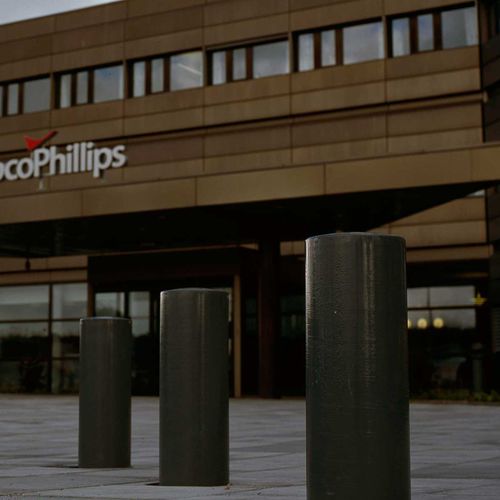 Sicherheits-Sperrpfosten - HVILAN - Vestre - stationär / galvanisiertem Stahl / COR-TEN®-Stahl