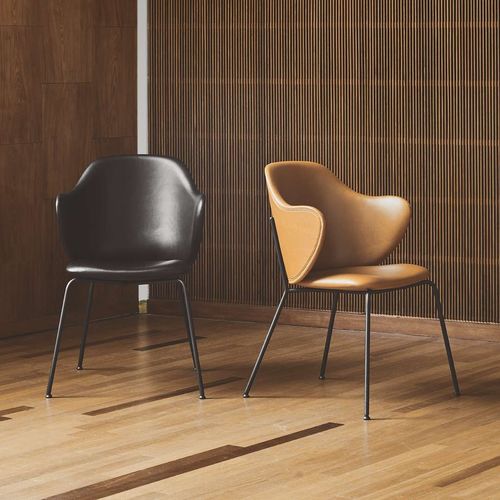Stuhl / skandinavisches Design - LASSEN - by Lassen - für den Innenraum / Stoff / Leder