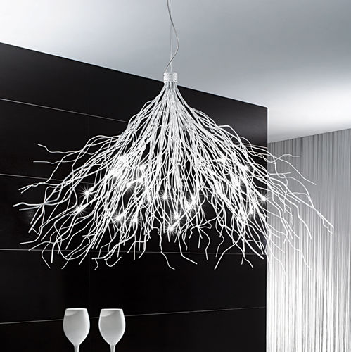 Moderner Kronleuchter - SAGGINA 12S - 24S - iconeluce.com - Chrom / Kupfer / Halogen