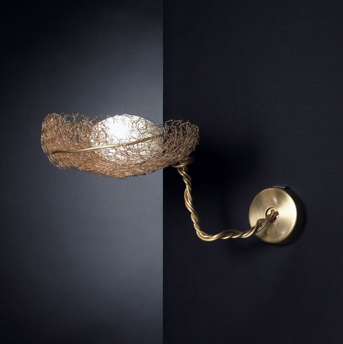 Moderne Wandleuchte - NIDO  - iconeluce.com - für den Innenraum / Nickel / Kupfer