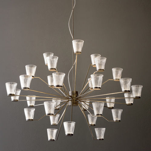 Moderner Kronleuchter - CANALETTO 30S - 18S - iconeluce.com - geblasenes Glas / Metall / LED