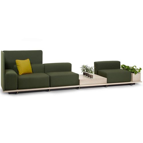 Modulsofa - MEET - OFFECCT - modern / Stoff / Leder