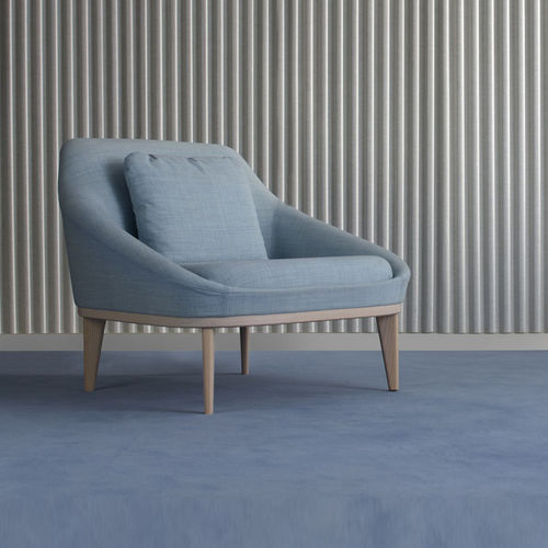 Moderner Besuchersessel - EZY - OFFECCT - Leder / Stoff / Holz
