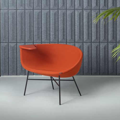 Moderner Stuhl - MOMENT - OFFECCT - für den Innenraum / Stoff / Leder