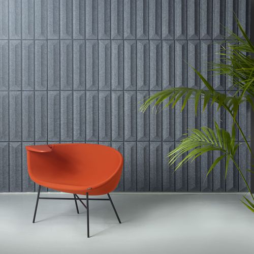 Wandmontierte Akustikplatte - SOUNDWAVE CERAMIC - OFFECCT - Polyesterfaser / rechteckig / farbig