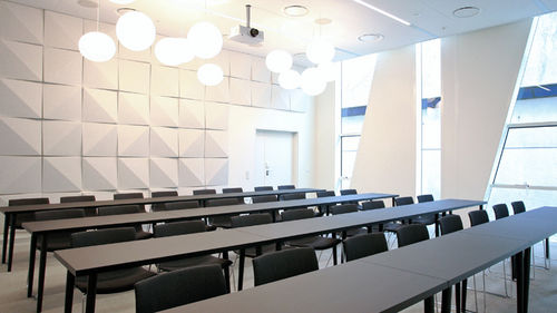 Wandmontierte Akustikplatte - SOUNDWAVE® BELLA - OFFECCT - Polyesterfaser / geometrisch / für Hörsaal