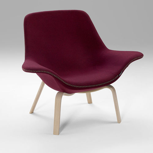 Moderner Besuchersessel - OYSTER - OFFECCT - Leder / Stoff / Metall